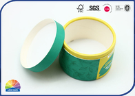 Green Round Paper Packaging Tube Matte Lamination Candy Tube